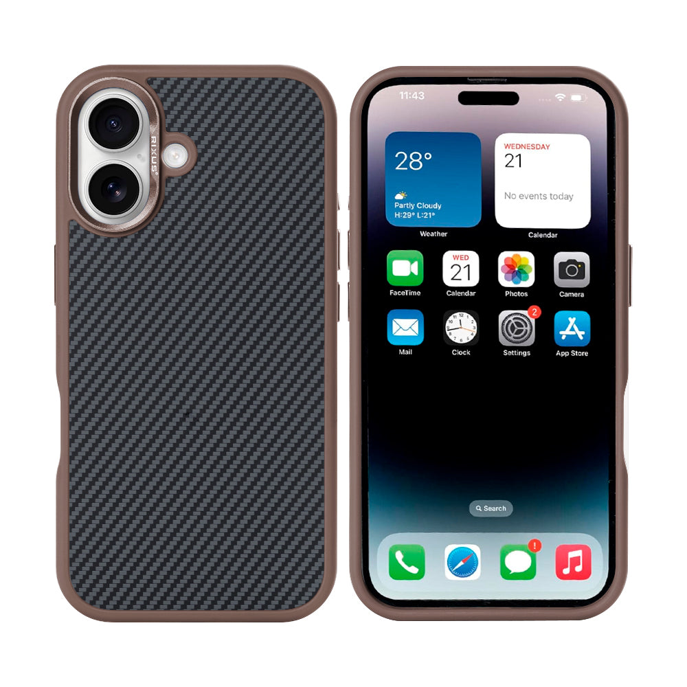 Rixus Mag Carbon MagSafe Hülle für iPhone 15 16 17 Modell & Farbe – Bild 151