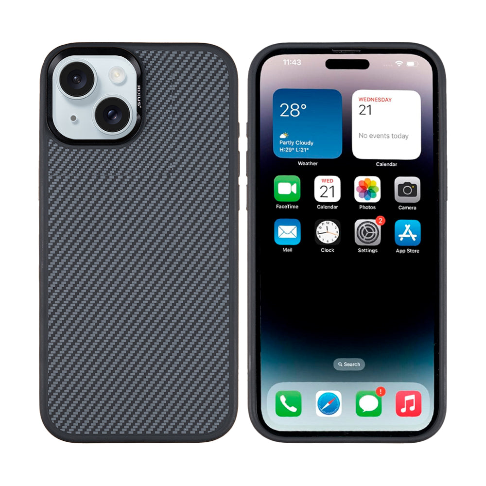 Rixus Mag Carbon MagSafe Hülle für iPhone 15 16 17 Modell & Farbe – Bild 91