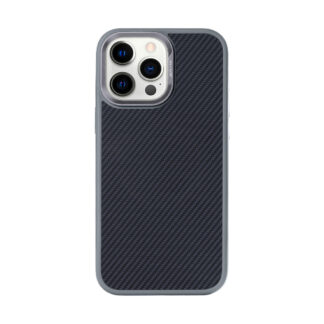 Rixus Mag Carbon mit MagSafe kompatibel für Apple iPhone 14 Pro Titanium Grey