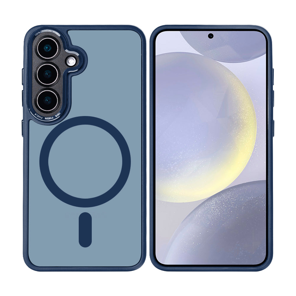 Rixus Classic 04 Hülle mit MagSafe kompatibel für Samsung Galaxy S25 Plus Dark Blue – Bild 3