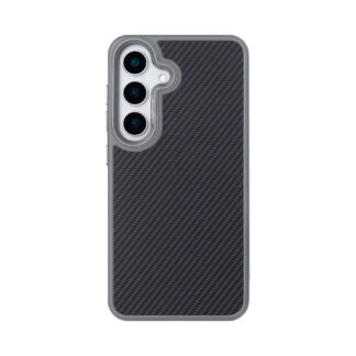 Rixus Mag Carbon mit MagSafe kompatibel für Samsung Galaxy S25 Plus Titanium Grey