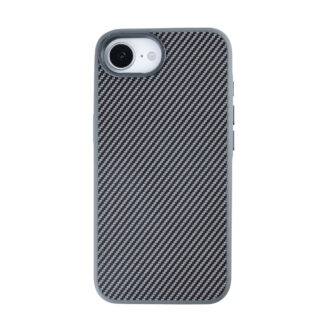 Rixus Mag Carbon mit MagSafe kompatibel für Apple iPhone 16e, 17e Titanium Grey