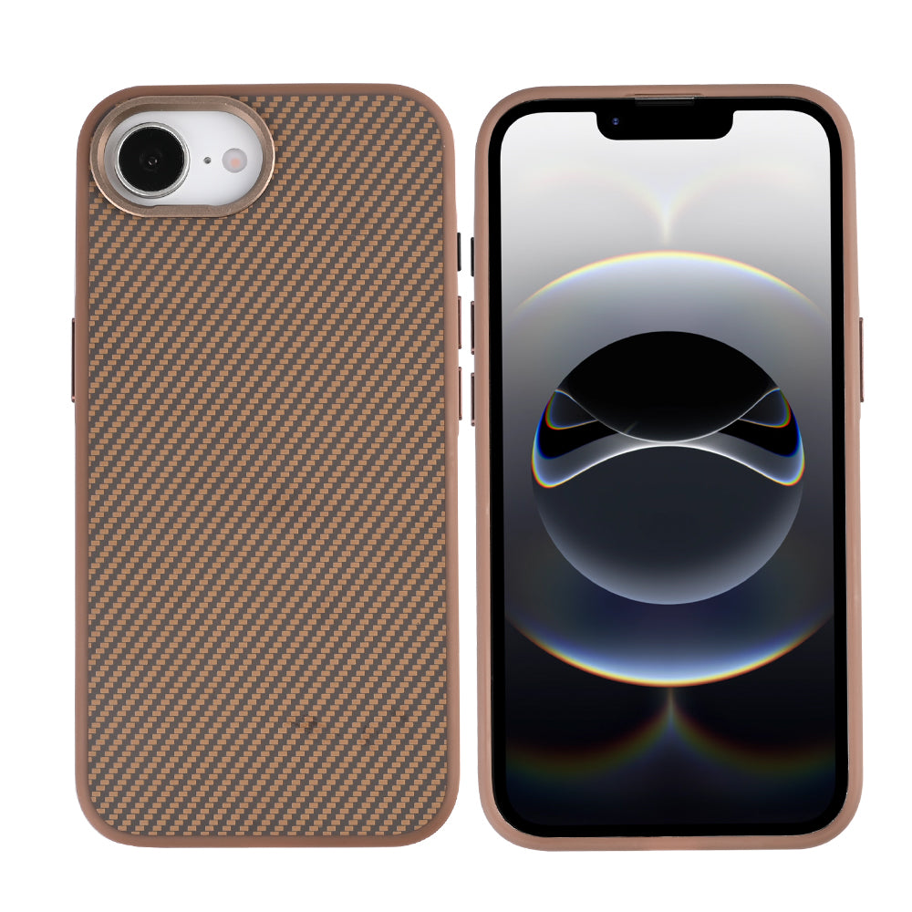 Rixus Mag Carbon mit MagSafe kompatibel für Apple iPhone 16e, 17e Brown – Bild 5