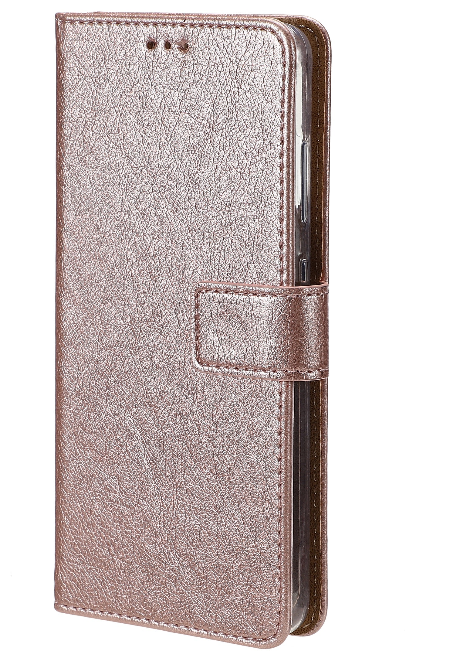Rixus Buchhülle für Apple iPhone 13 Pro Light Pink