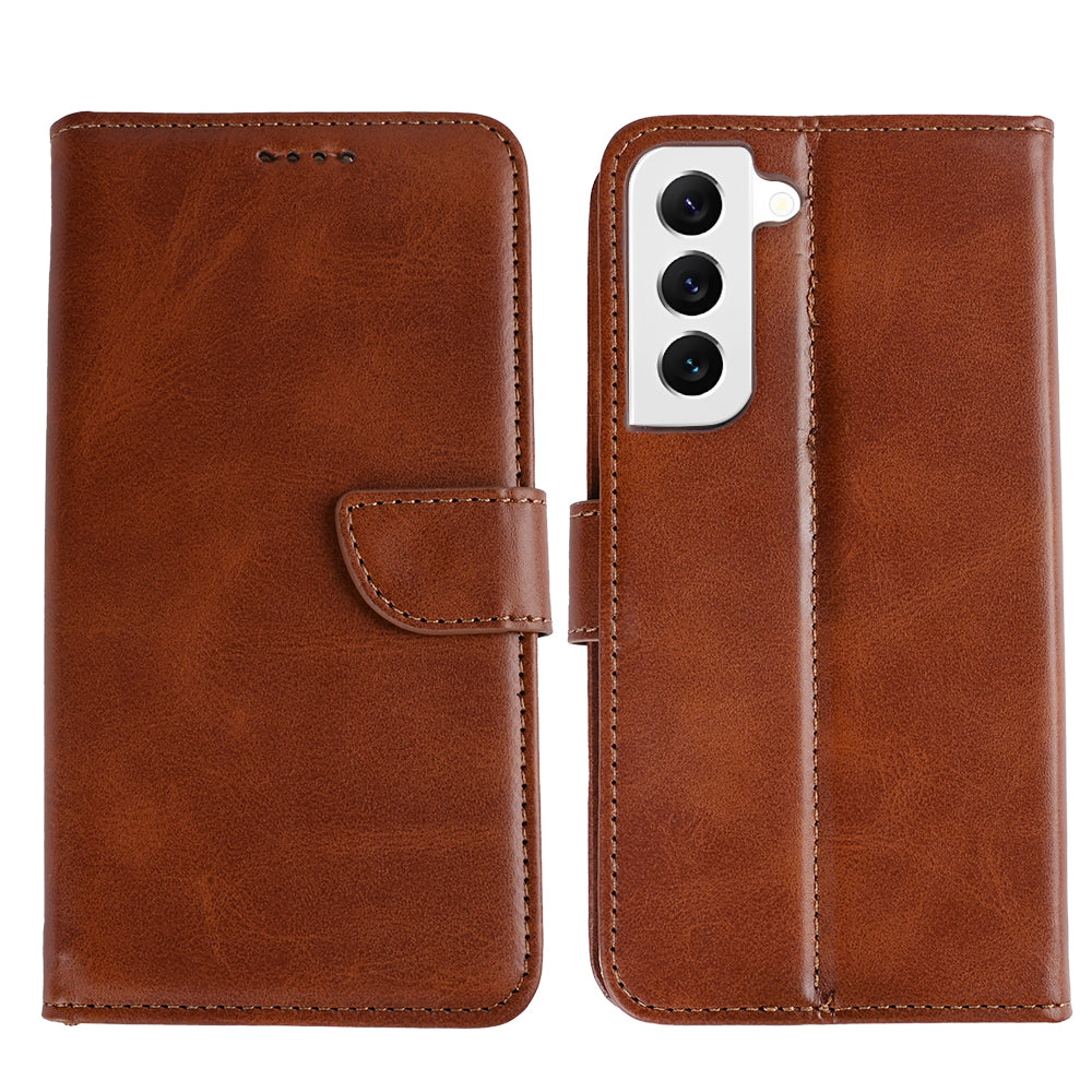 Rixus Buchhülle für Samsung Galaxy S22 5G Brown – Bild 3
