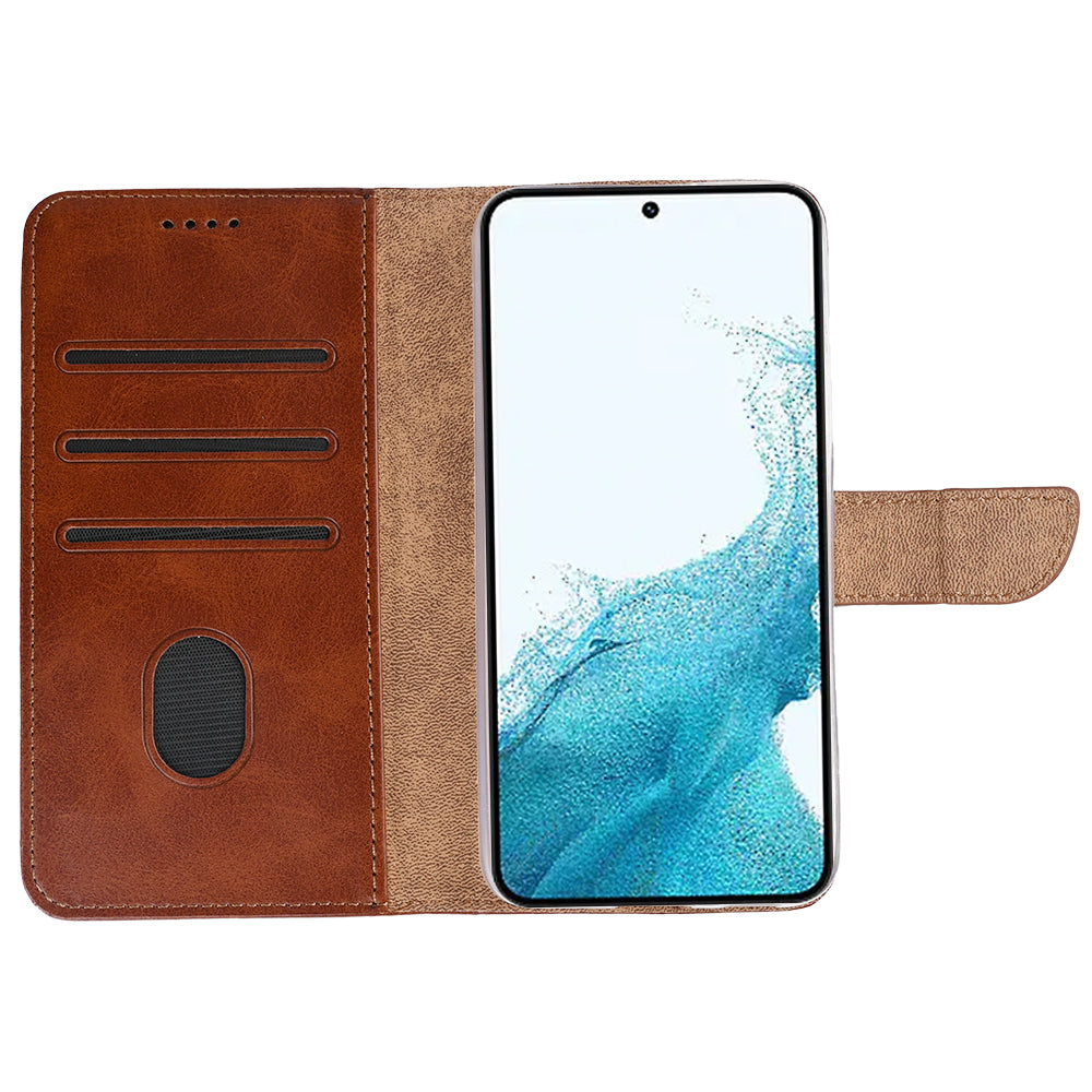 Rixus Buchhülle für Samsung Galaxy S22 5G Brown – Bild 5