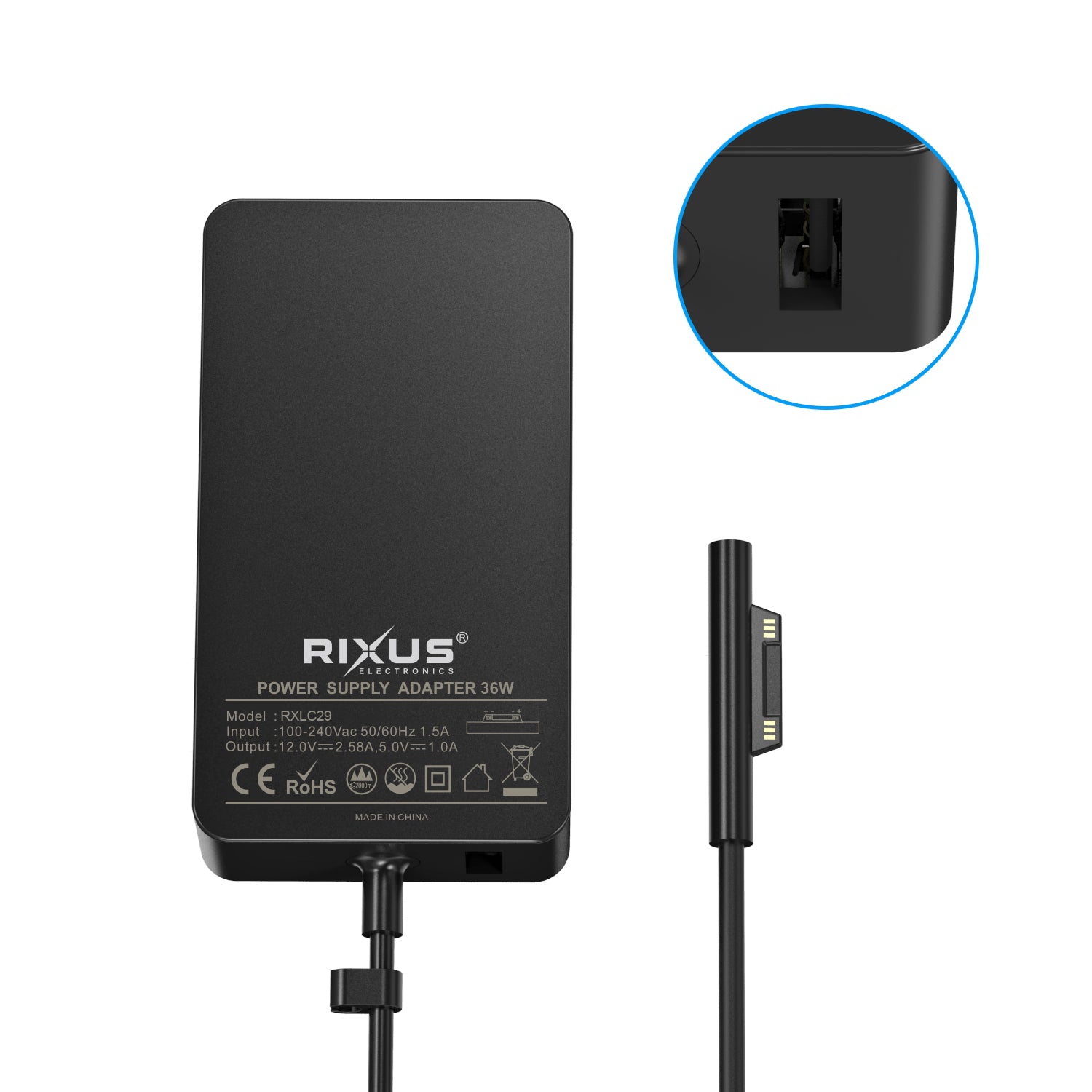 Rixus RXLC29 Microsoft Surface Charger 36W – Bild 4