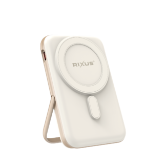 Rixus RXPB37 Portable Magnetic Powerbank 10000mAh mit Stand Rose Gold