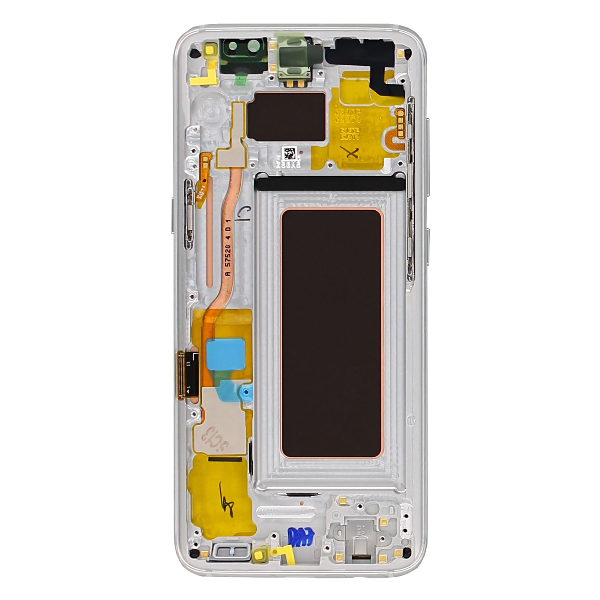 Samsung Galaxy S8 G950F Display und Touchscreen-Digitizer mit Rahmen Silver Service Pack – Bild 2