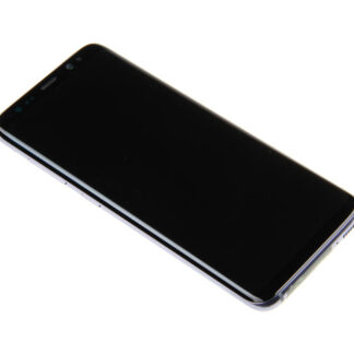 Samsung Galaxy S8 G950F Display und Touchscreen-Digitizer mit Rahmen Orchid Gray Service Pack