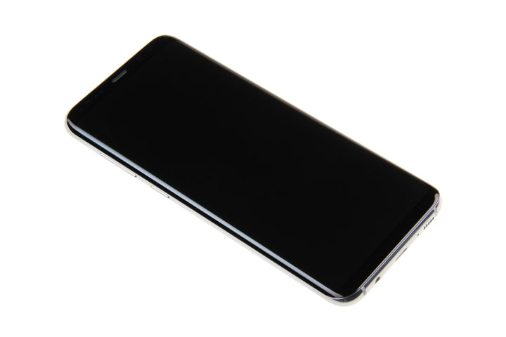 Samsung Galaxy S8 Plus G955F Display und Touchscreen-Digitizer mit Rahmen Arctic Silver Service Pack