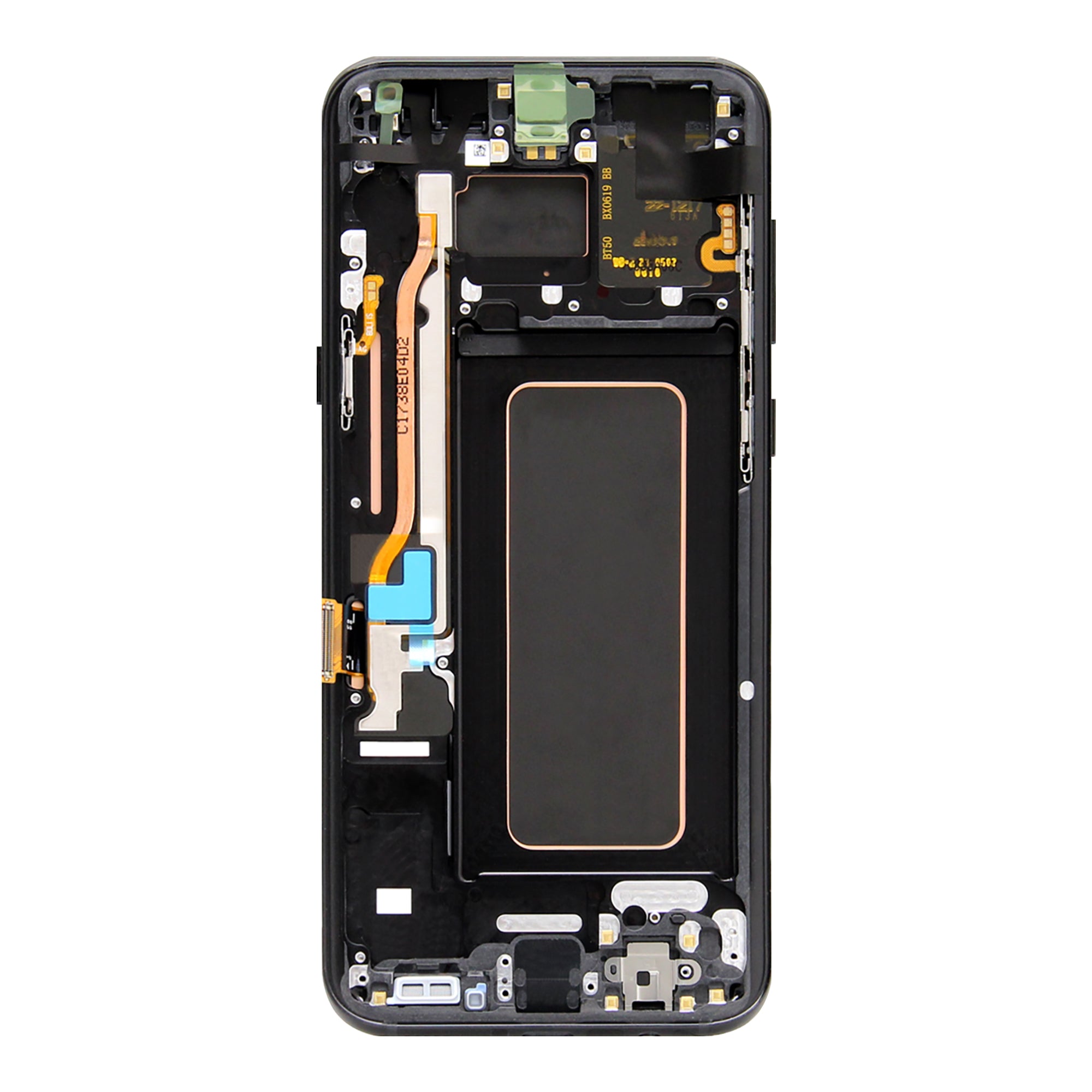 Samsung Galaxy S8 Plus G955F Display und Touchscreen-Digitizer mit Rahmen Midnight Black Service Pack – Bild 2