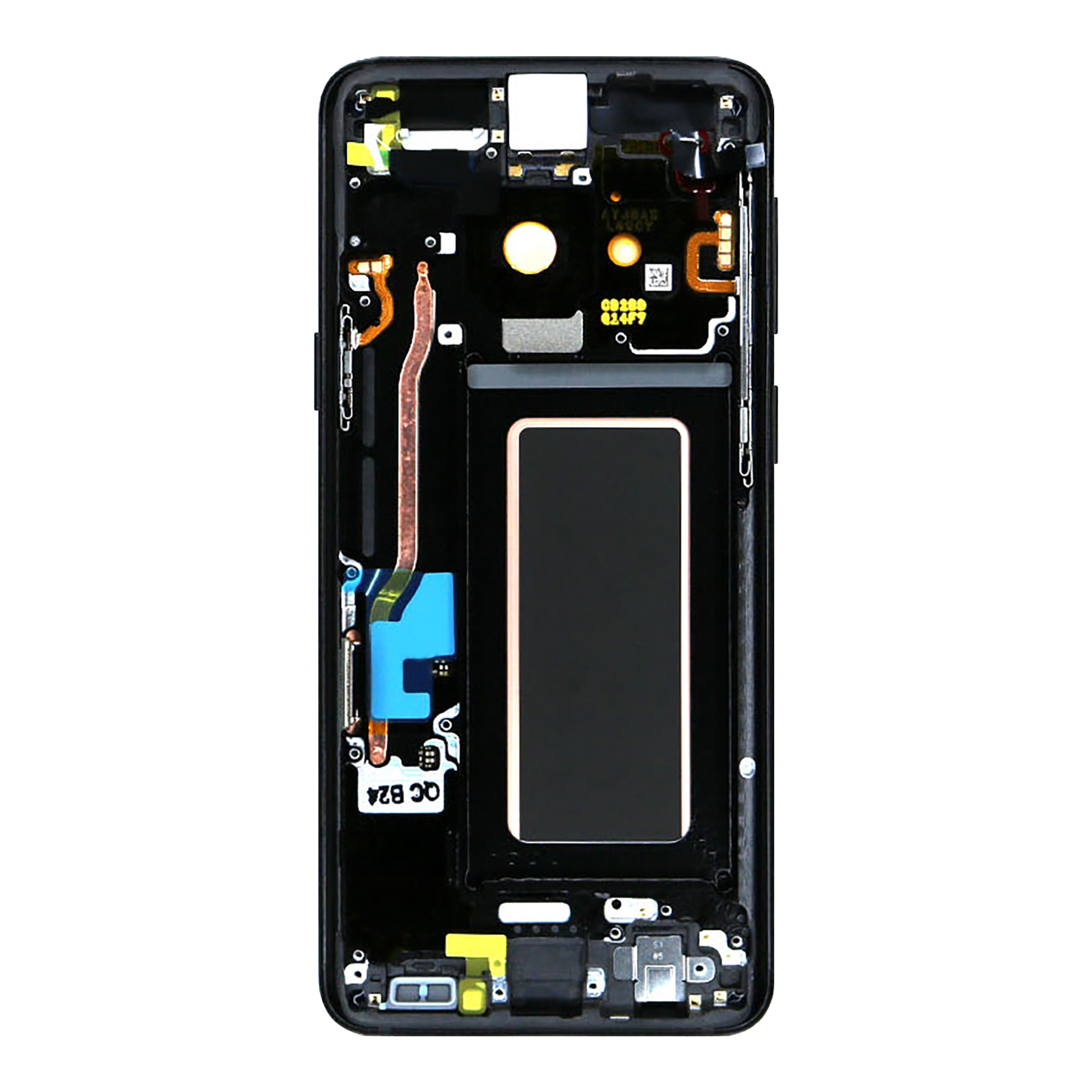 Samsung Galaxy S9 G960F Display und Touchscreen-Digitizer mit Rahmen Midnight Black Service Pack – Bild 2