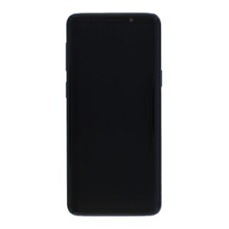 Samsung Galaxy S9 G960F Display und Touchscreen-Digitizer mit Rahmen Coral Blue Service Pack