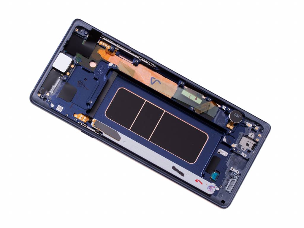 Samsung Galaxy Note 9 N960F Display und Touchscreen-Digitizer mit Rahmen Ocean Blue Service Pack – Bild 2