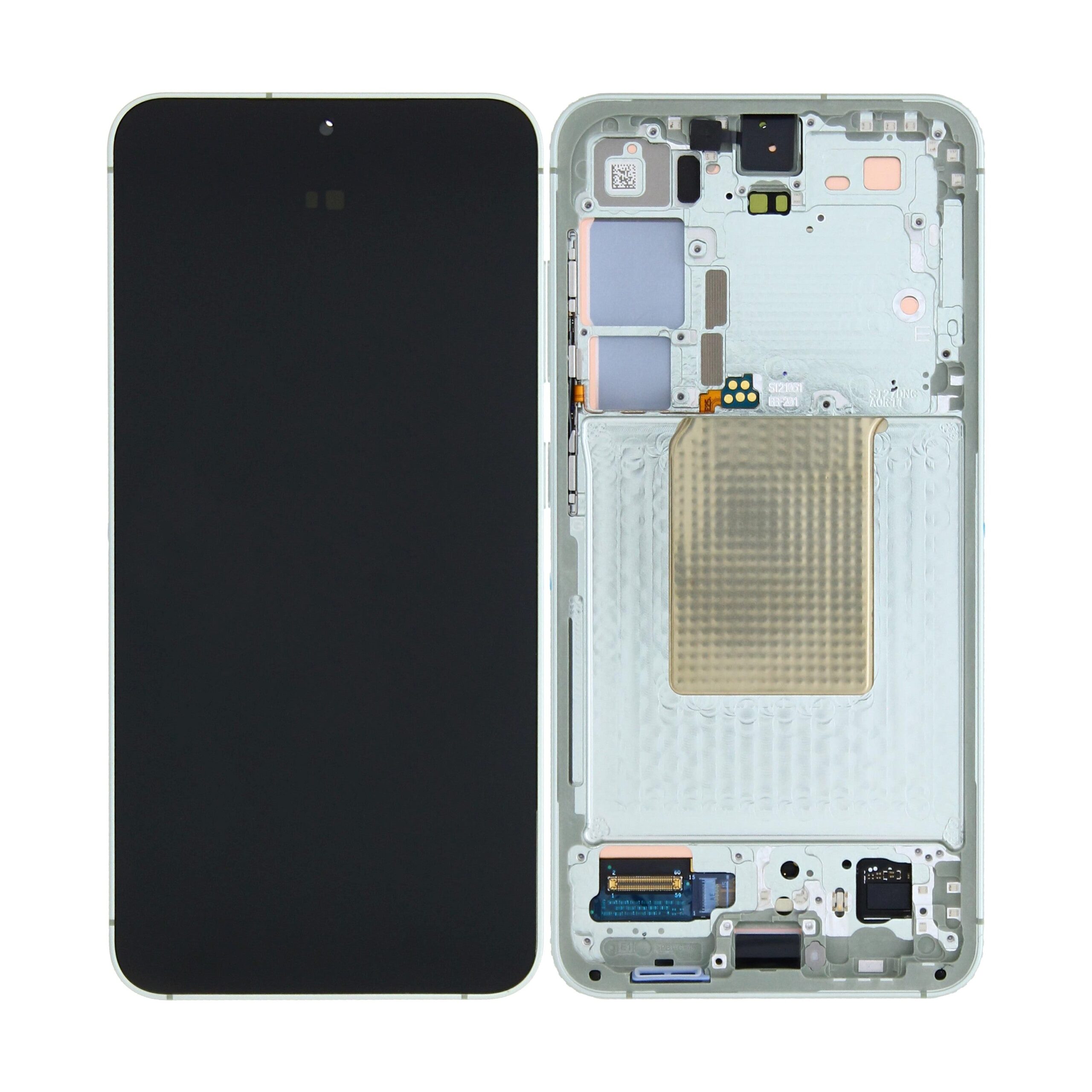 Samsung Galaxy S24 S921B Original vormontiert Display mit Rahmen Jade Green – Bild 5