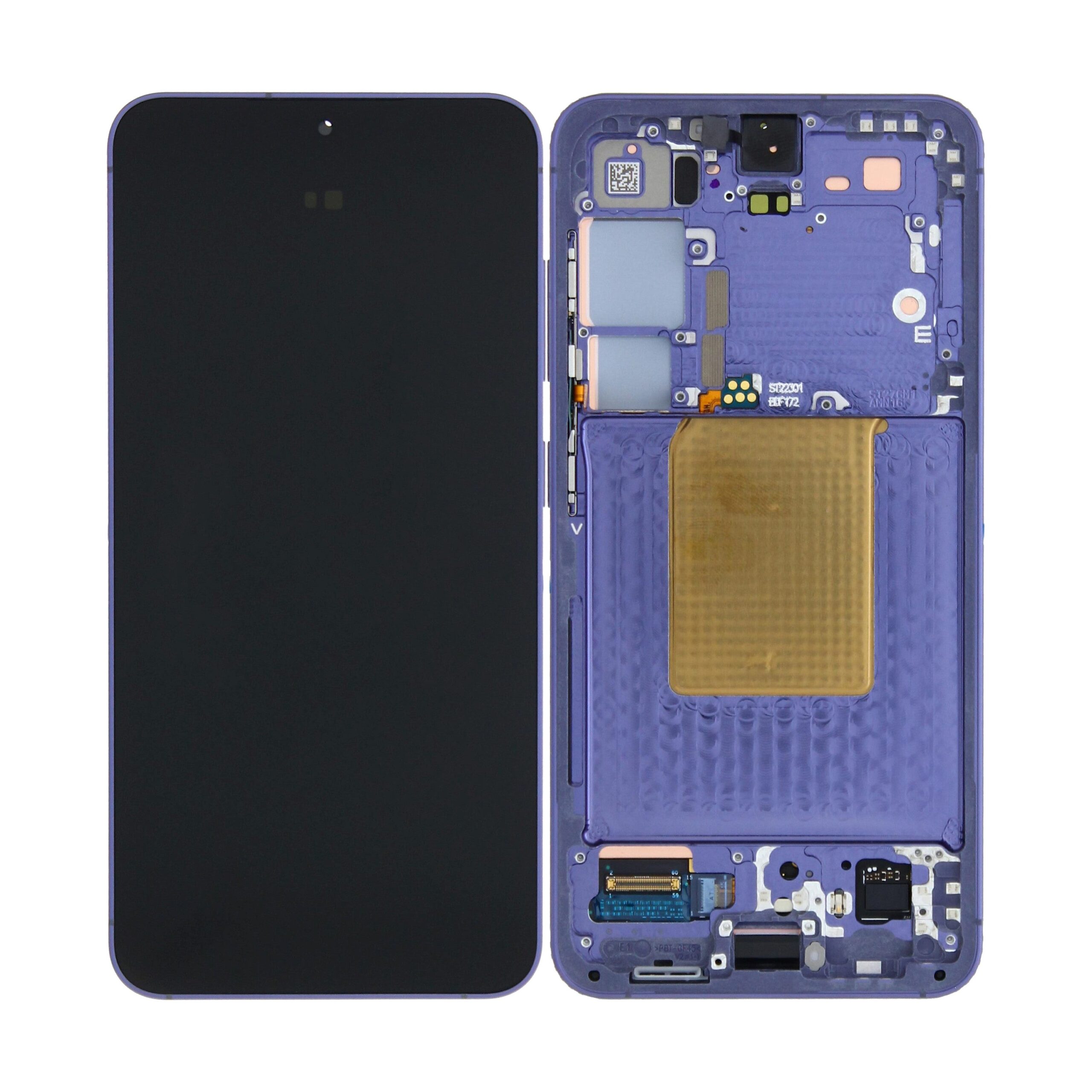 Samsung Galaxy S24 S921B Original vormontiert Display mit Rahmen Cobalt Violet – Bild 4