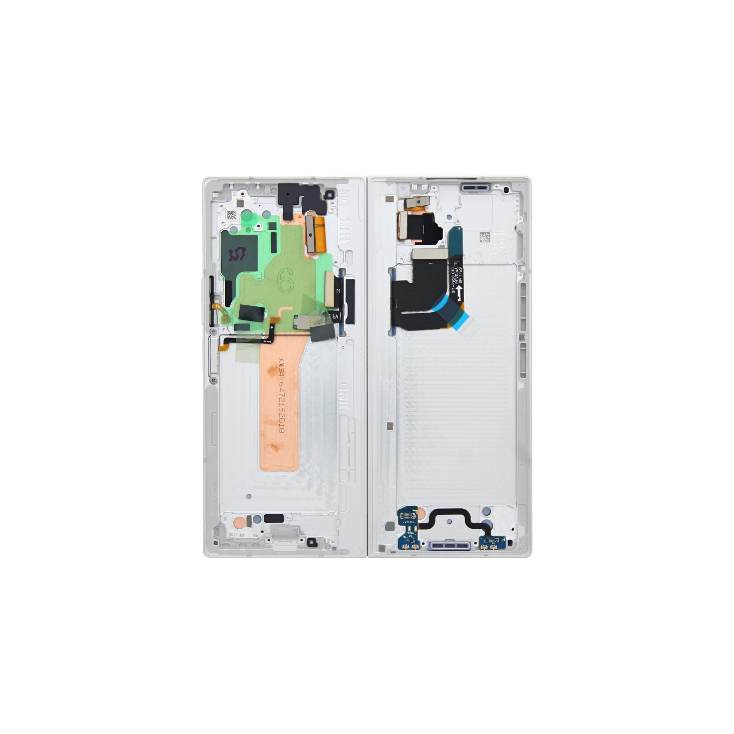 Samsung Galaxy Z Fold6 F956B Main Display und Touchscreen-Digitizer mit Rahmen White Service Pack – Bild 3