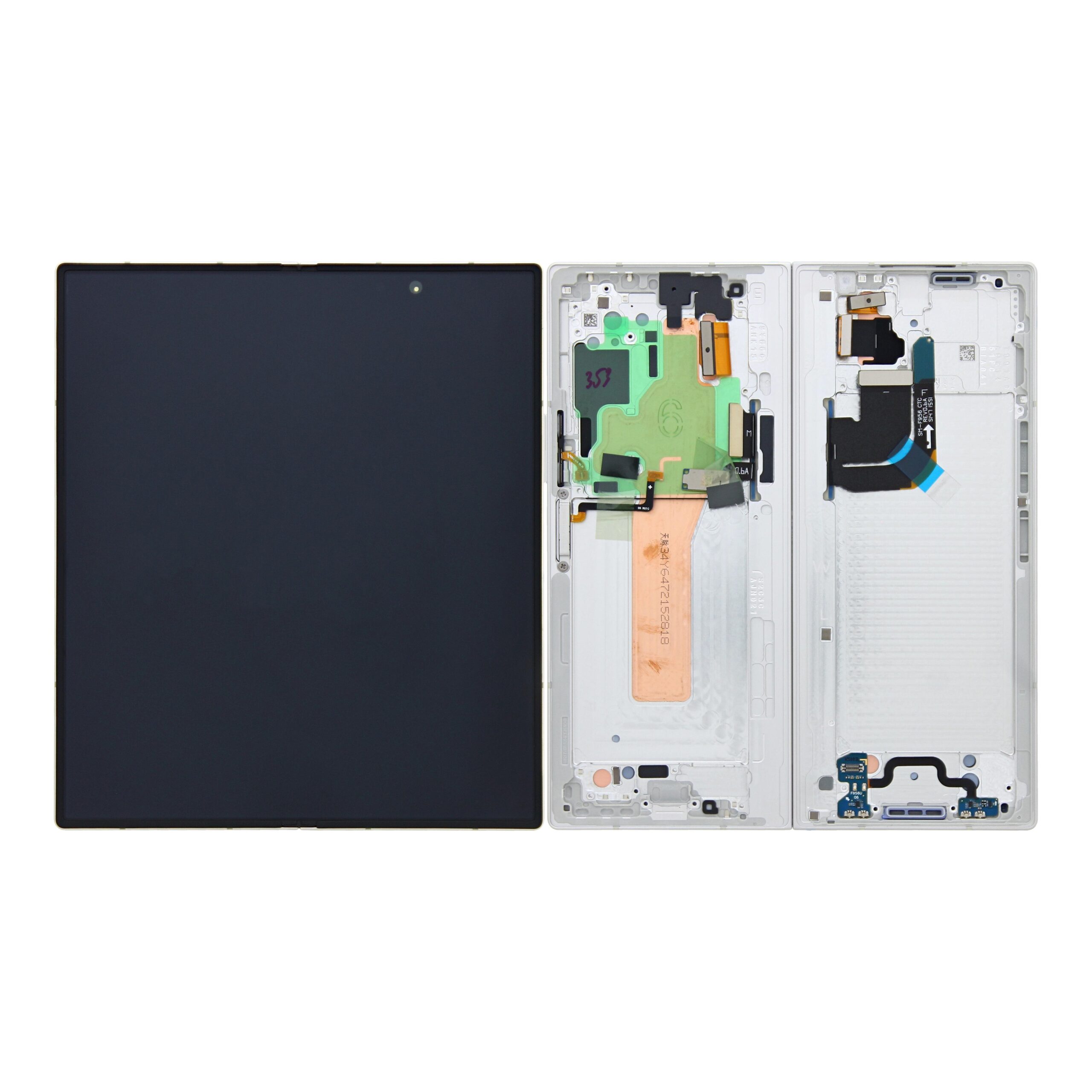 Samsung Galaxy Z Fold6 F956B Main Display und Touchscreen-Digitizer mit Rahmen White Service Pack – Bild 4