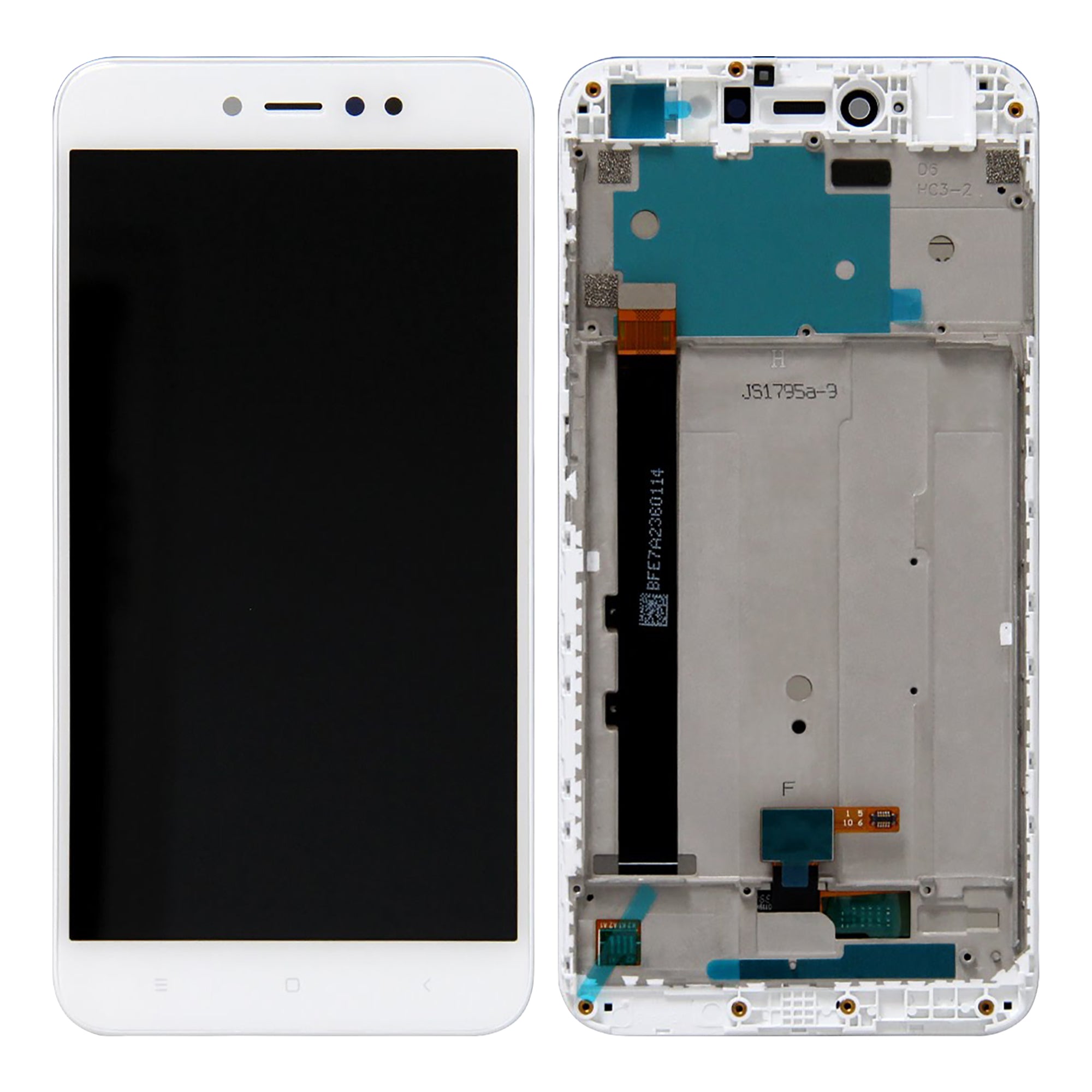 OEM Display für Xiaomi Redmi Note 5A (High-End) mit Rahmen Weiß – Bild 4