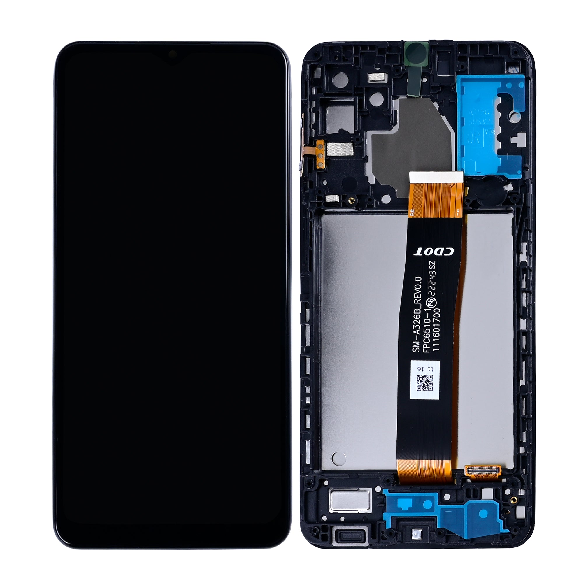Samsung Galaxy A32 5G A326B Displayeinheit mit Rahmen Awesome Black (Schwarz) In-Cell – Bild 3