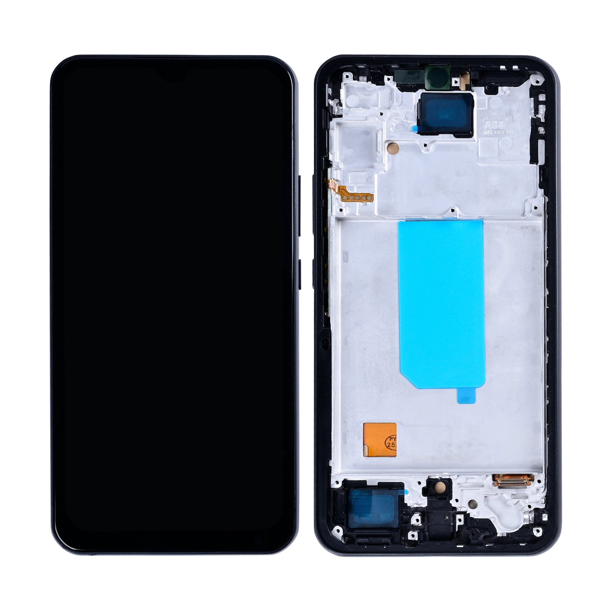 Samsung Galaxy A34 A346B Displayeinheit mit Rahmen Graphit In-Cell – Bild 4