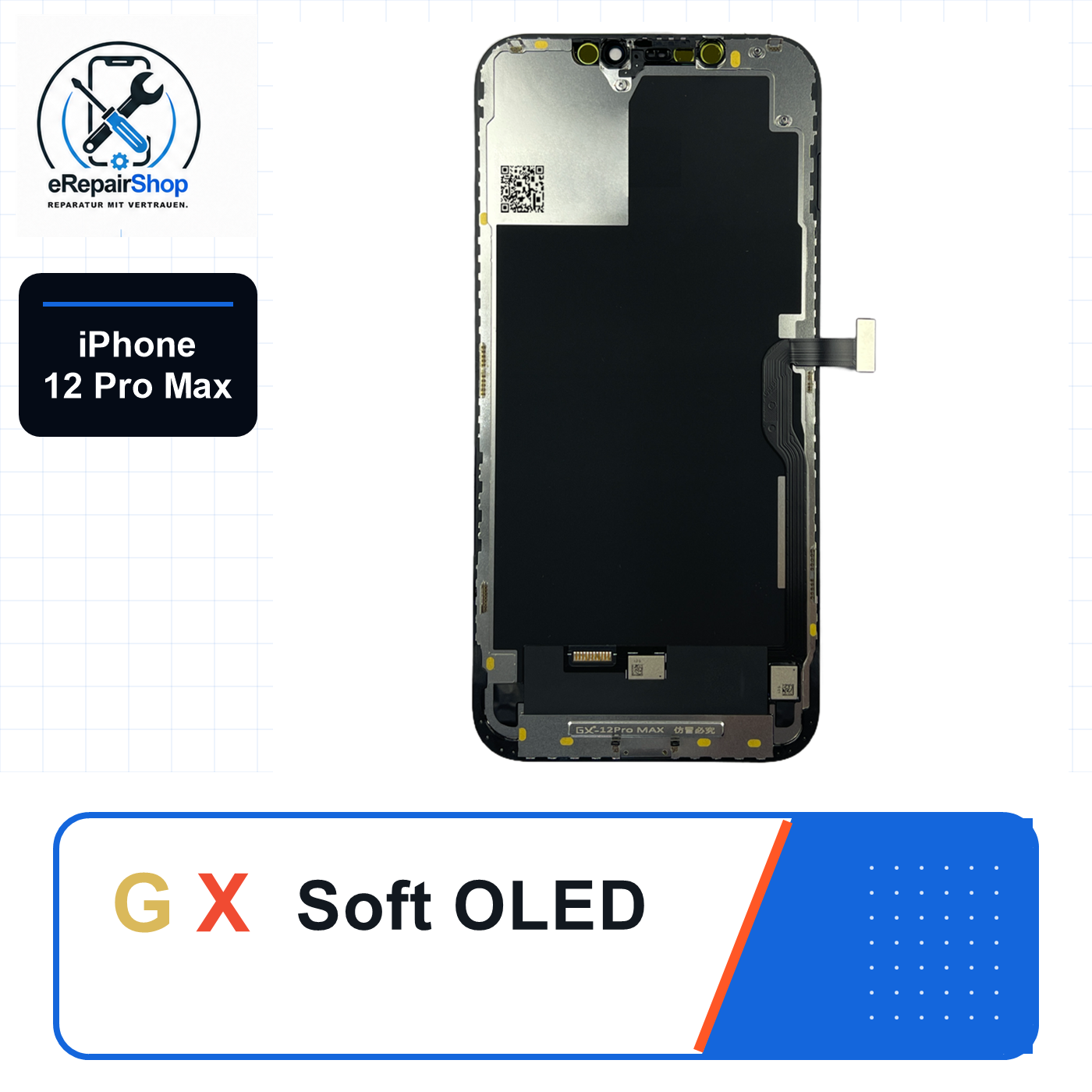 GX Soft OLED Display für Apple iPhone 12 Pro Max Replaceable IC GX Display