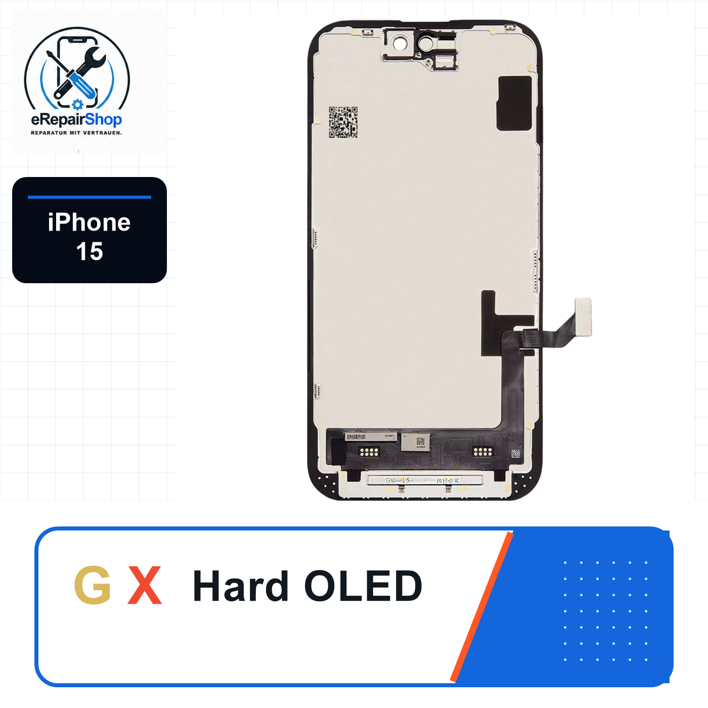 GX Hard OLED Display für Apple iPhone 15 Replaceable IC GX Display