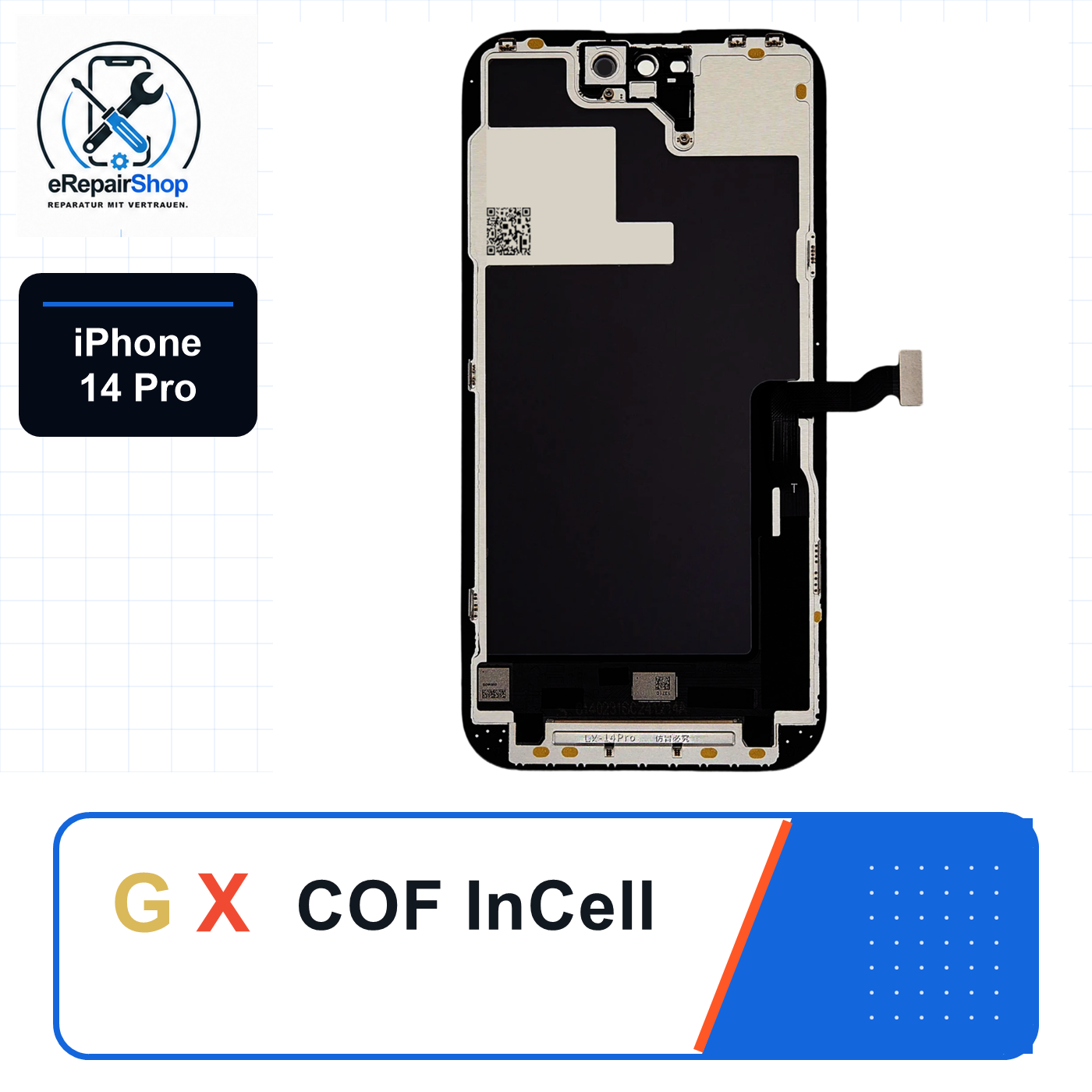 GX COF InCell Display für Apple iPhone 14 Pro 120 Hz Replaceable IC GX Display