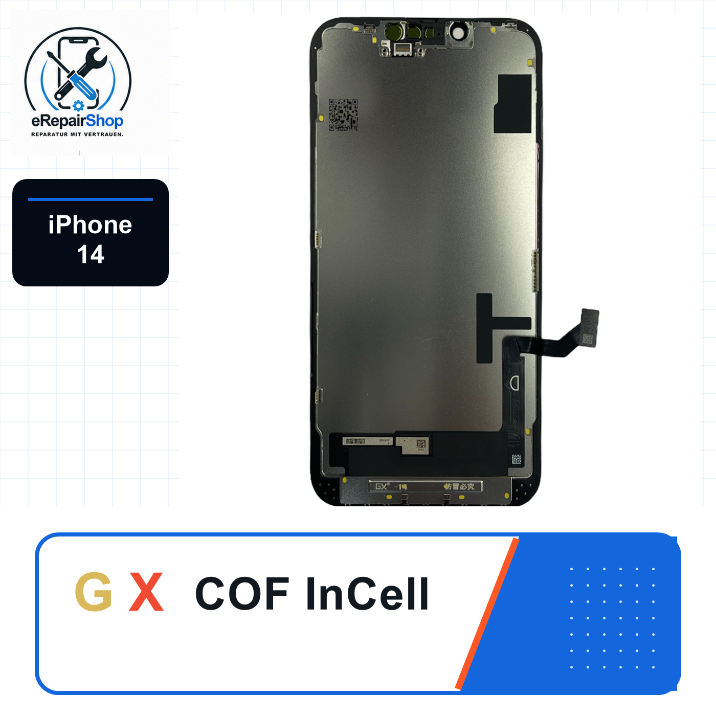 GX COF InCell Display für Apple iPhone 14 Replaceable IC GX Display