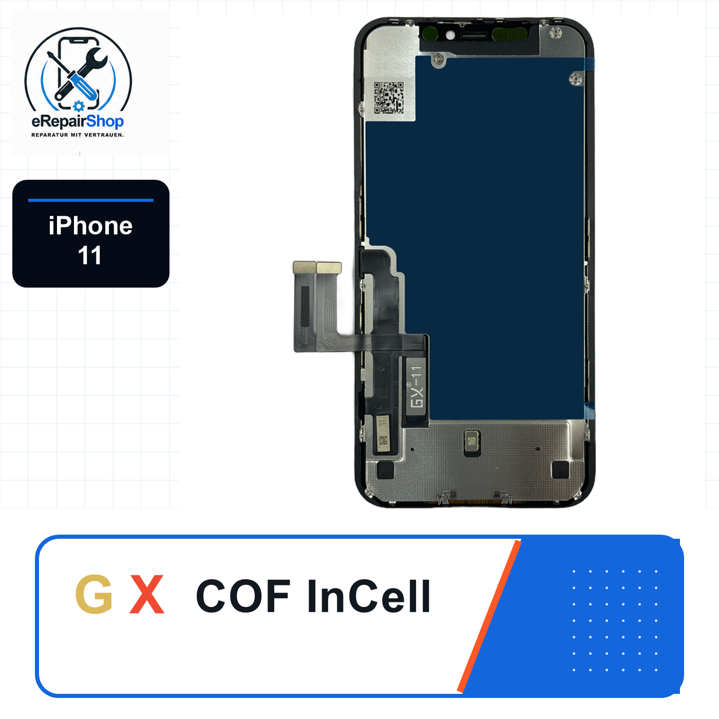 GX COF InCell Display für Apple iPhone 11 Replaceable IC GX Display