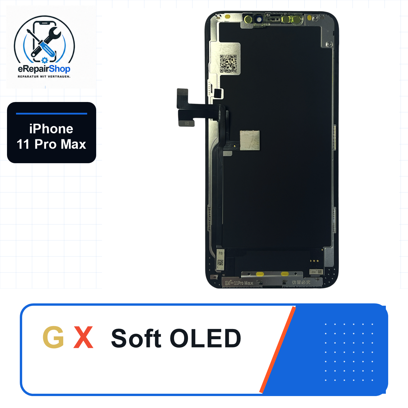 GX Soft OLED Display für Apple iPhone 11 Pro Max Replaceable IC GX Display