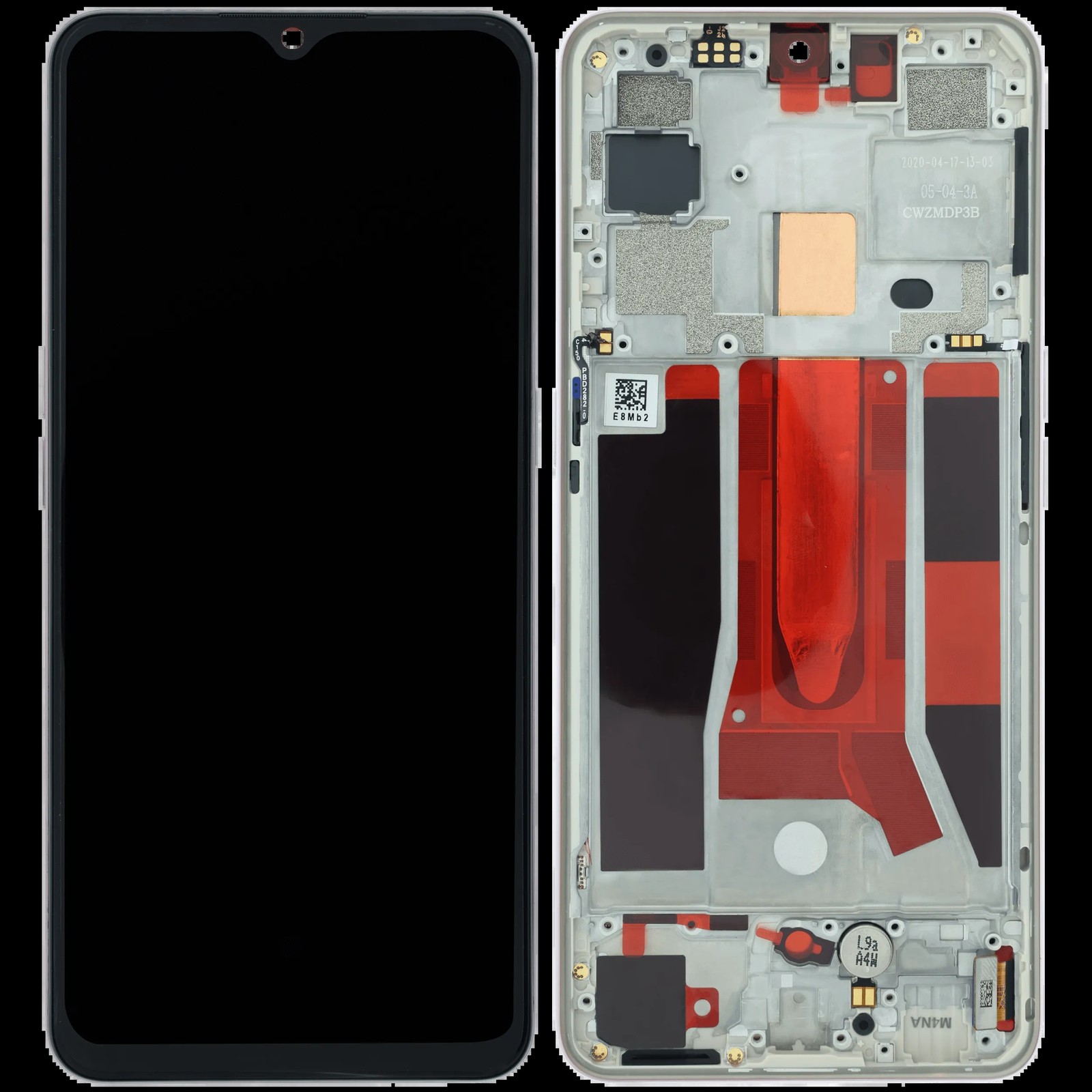 Original Display OPPO Find X2 Lite CPH2005 mit Rahmen Weiß – Bild 2