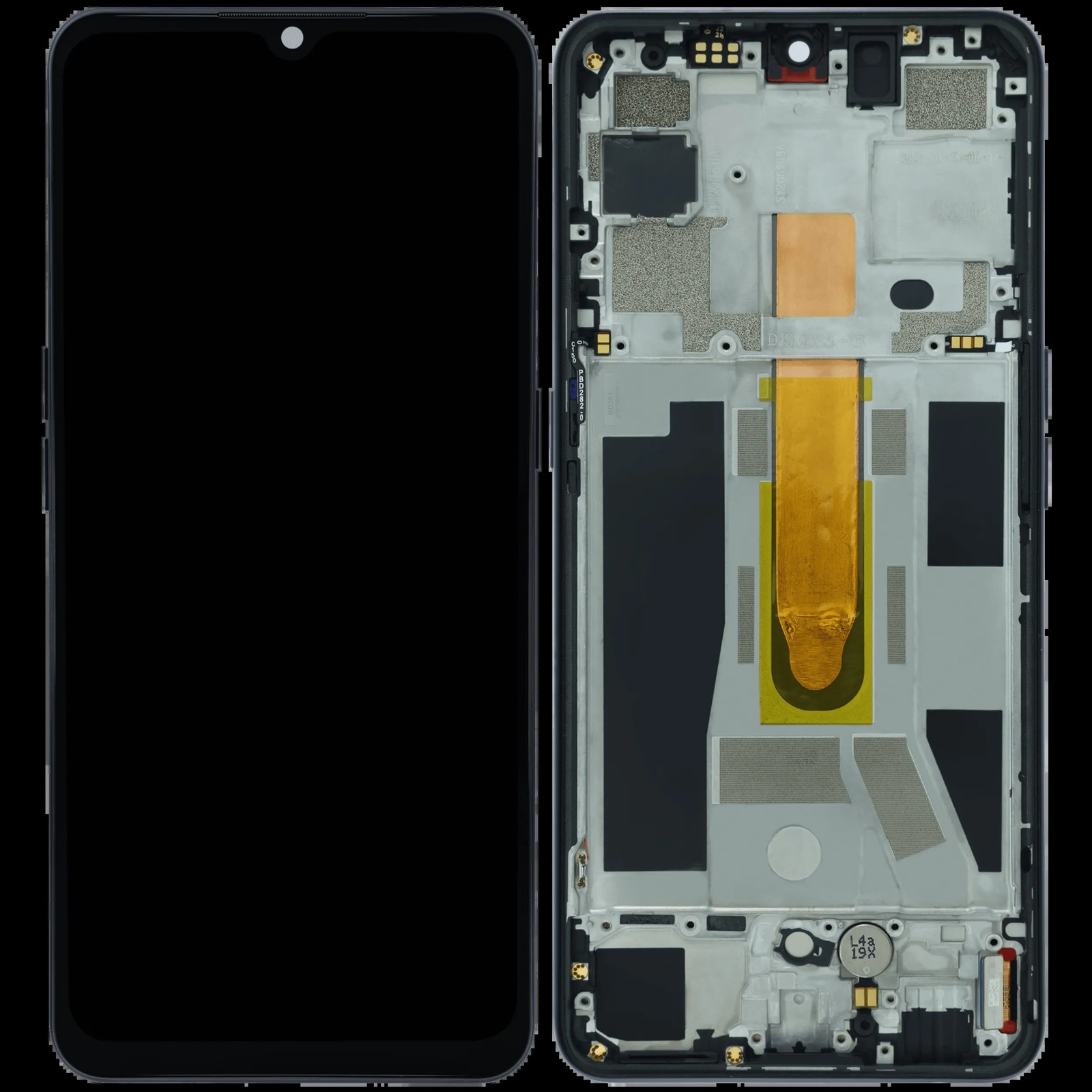 Original Service Pack Display Oppo Find X2 Lite mit Rahmen Schwarz – Bild 4