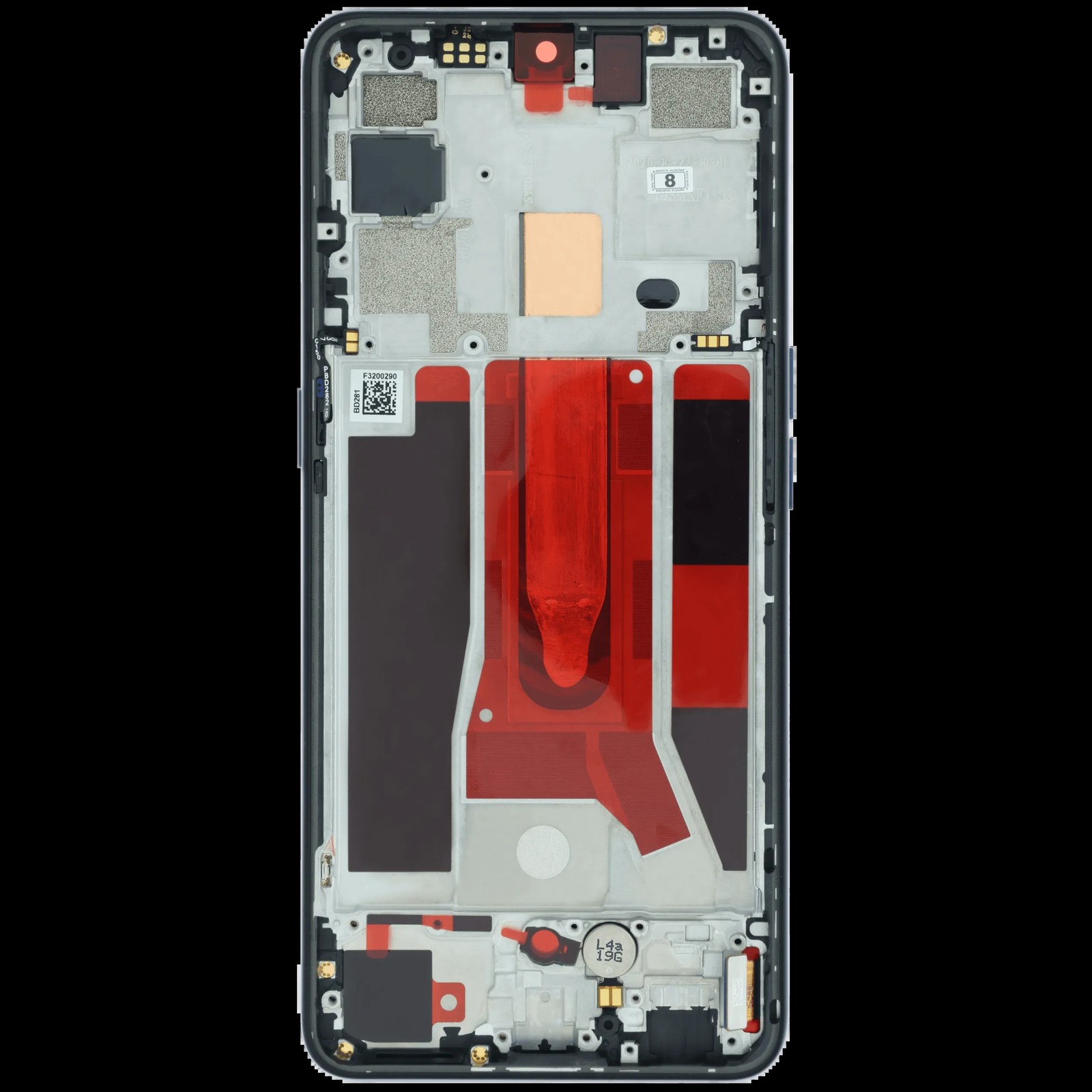 Original Display OPPO Find X2 Lite CPH2005 mit Rahmen Schwarz – Bild 4
