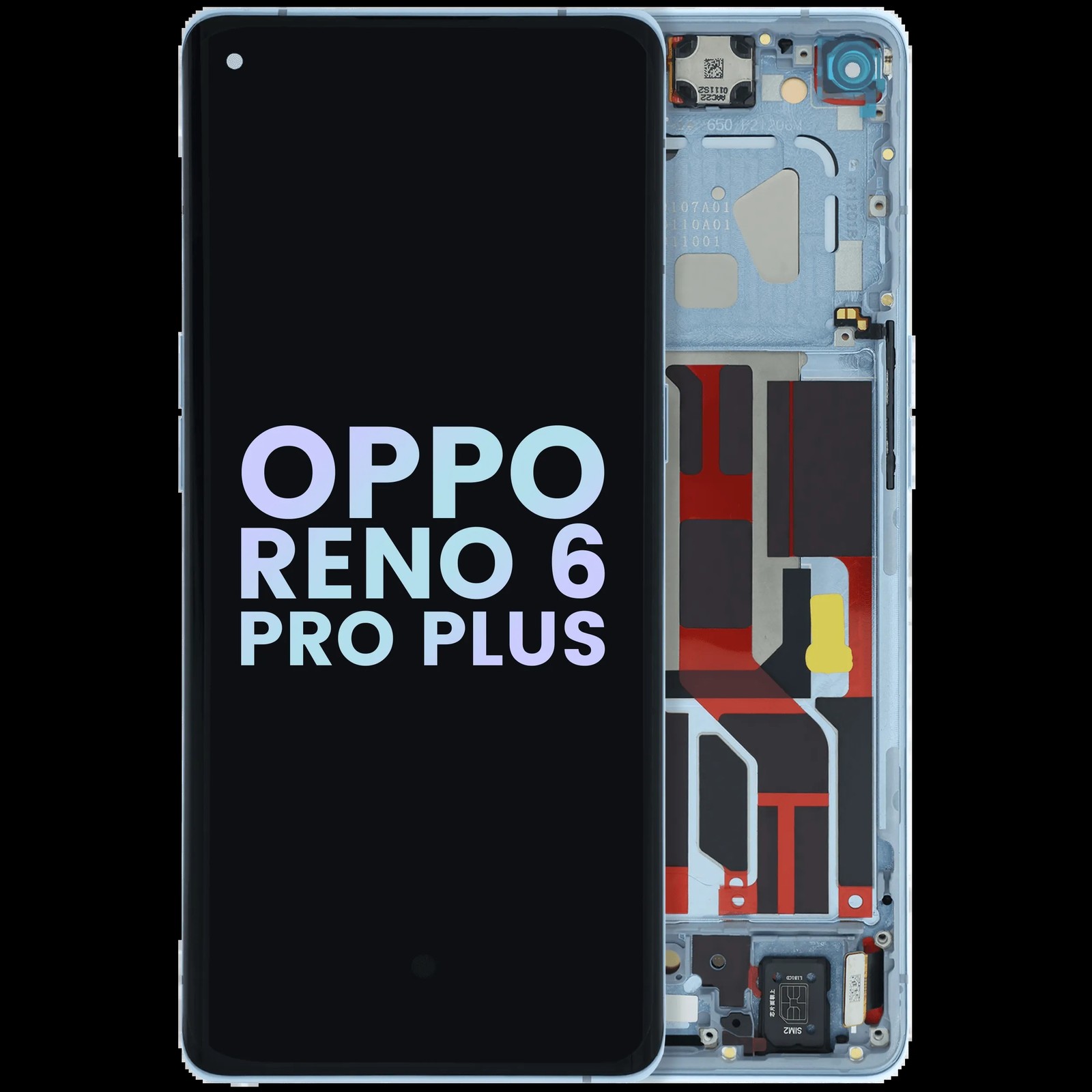 Original Display OPPO Reno 6 Pro+ 5G mit Rahmen Blau