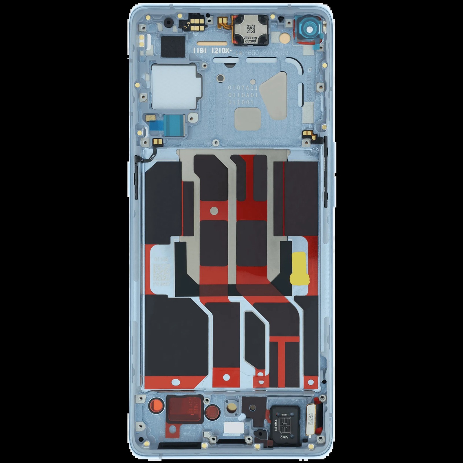 Original Display OPPO Reno 6 Pro+ 5G mit Rahmen Blau – Bild 4