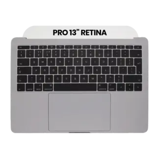 Topcase Tastatur MacBook A1708 2016 ISO UK Grau Original Grade B/C