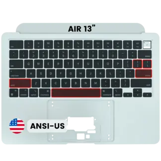 Topcase Tastatur MacBook A2681 2022 ANSI US Silber Original Grade A