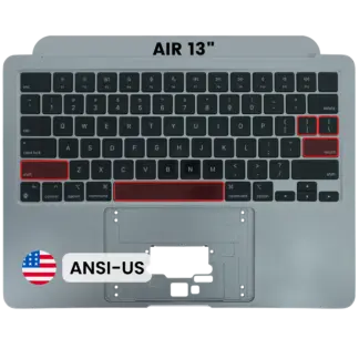 Topcase Tastatur MacBook A2681 2022 ANSI US Grau Original Grade A