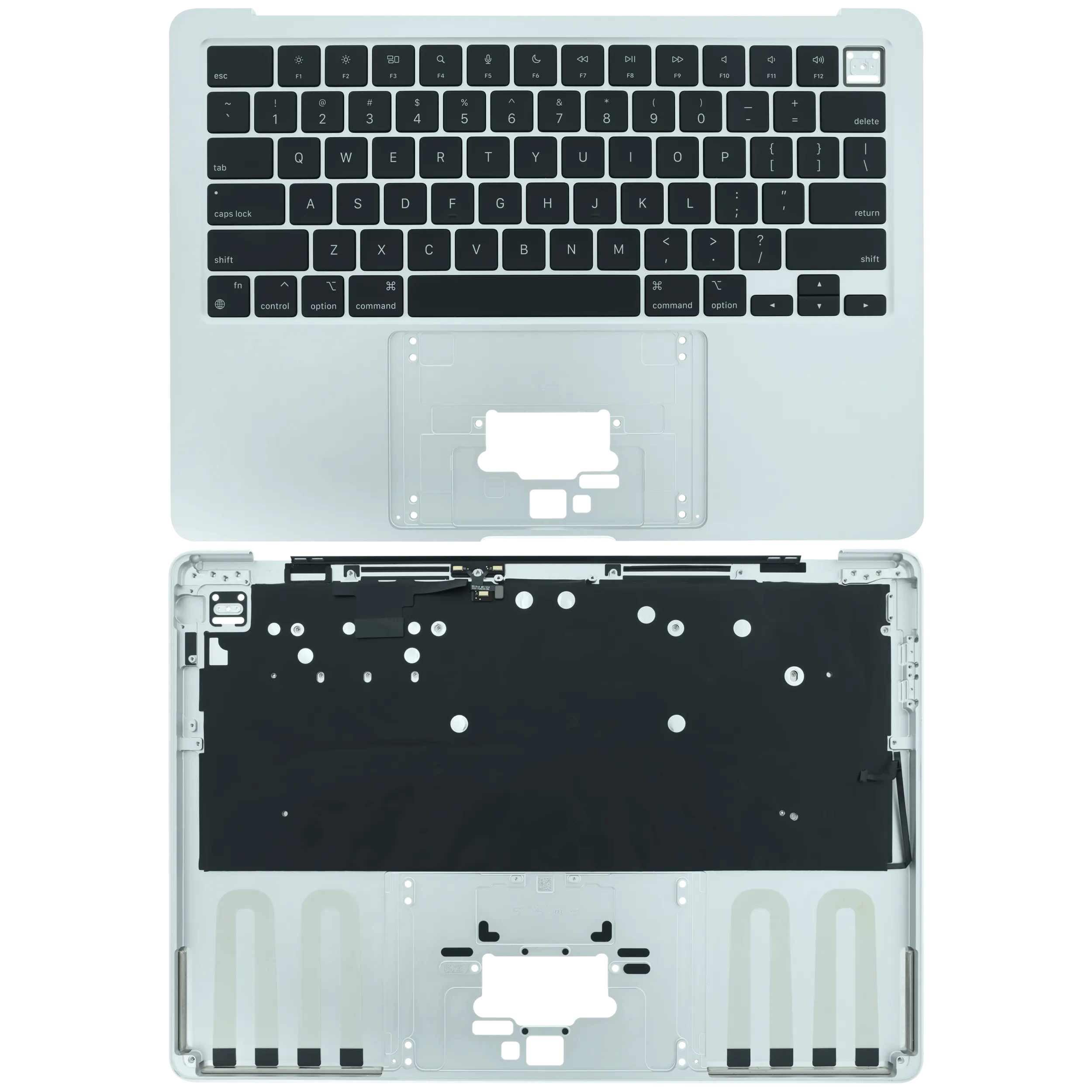 Topcase Tastatur MacBook A3240 2025 ANSI US Silber Original Grade A – Bild 2