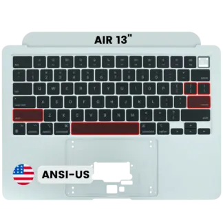 Topcase Tastatur MacBook A3240 2025 ANSI US Silber Original Grade A