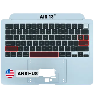 Topcase Tastatur MacBook A3240 2025 ANSI US Blau Original Grade A