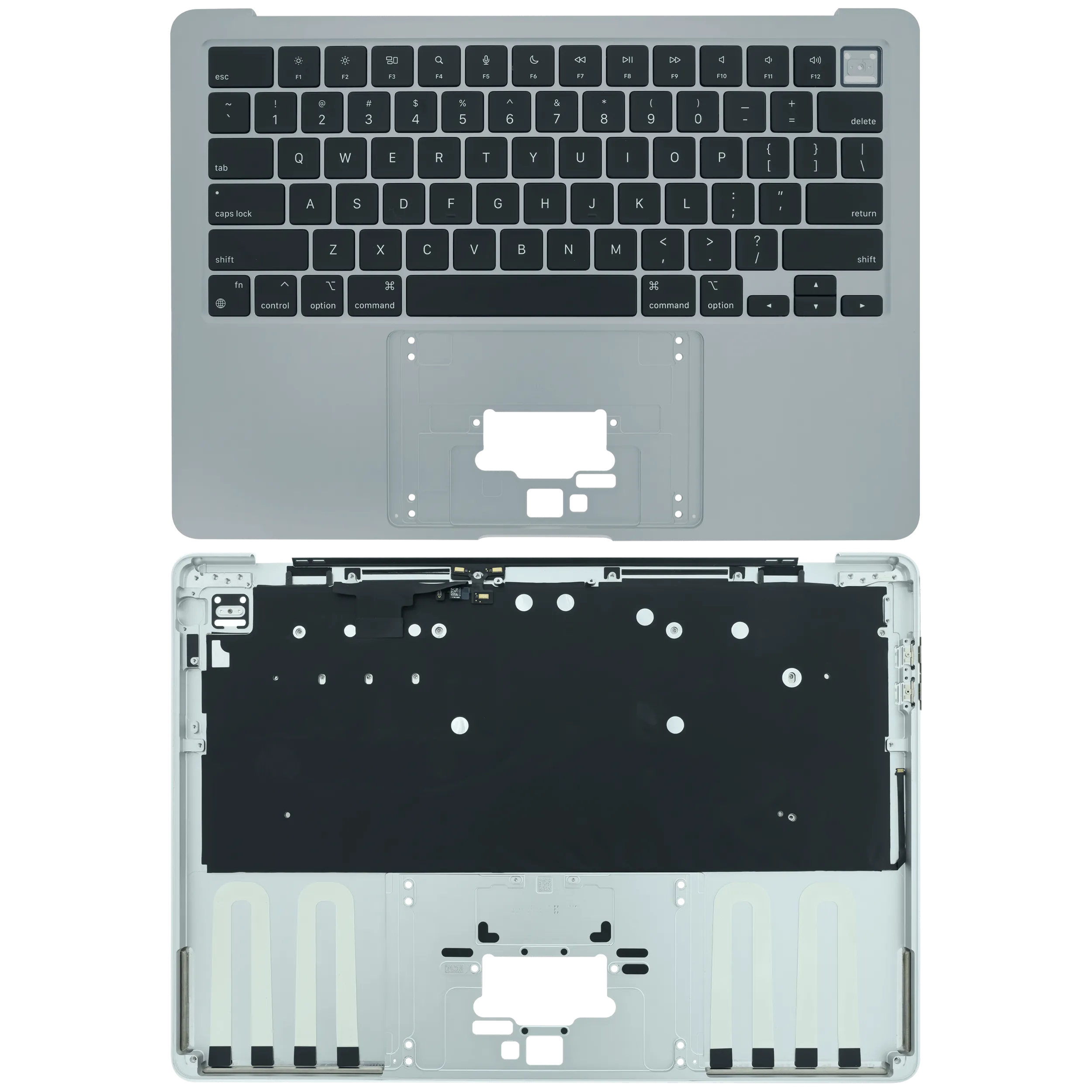 Topcase Tastatur MacBook A3113 2024 ANSI US Silber Original Grade A – Bild 2