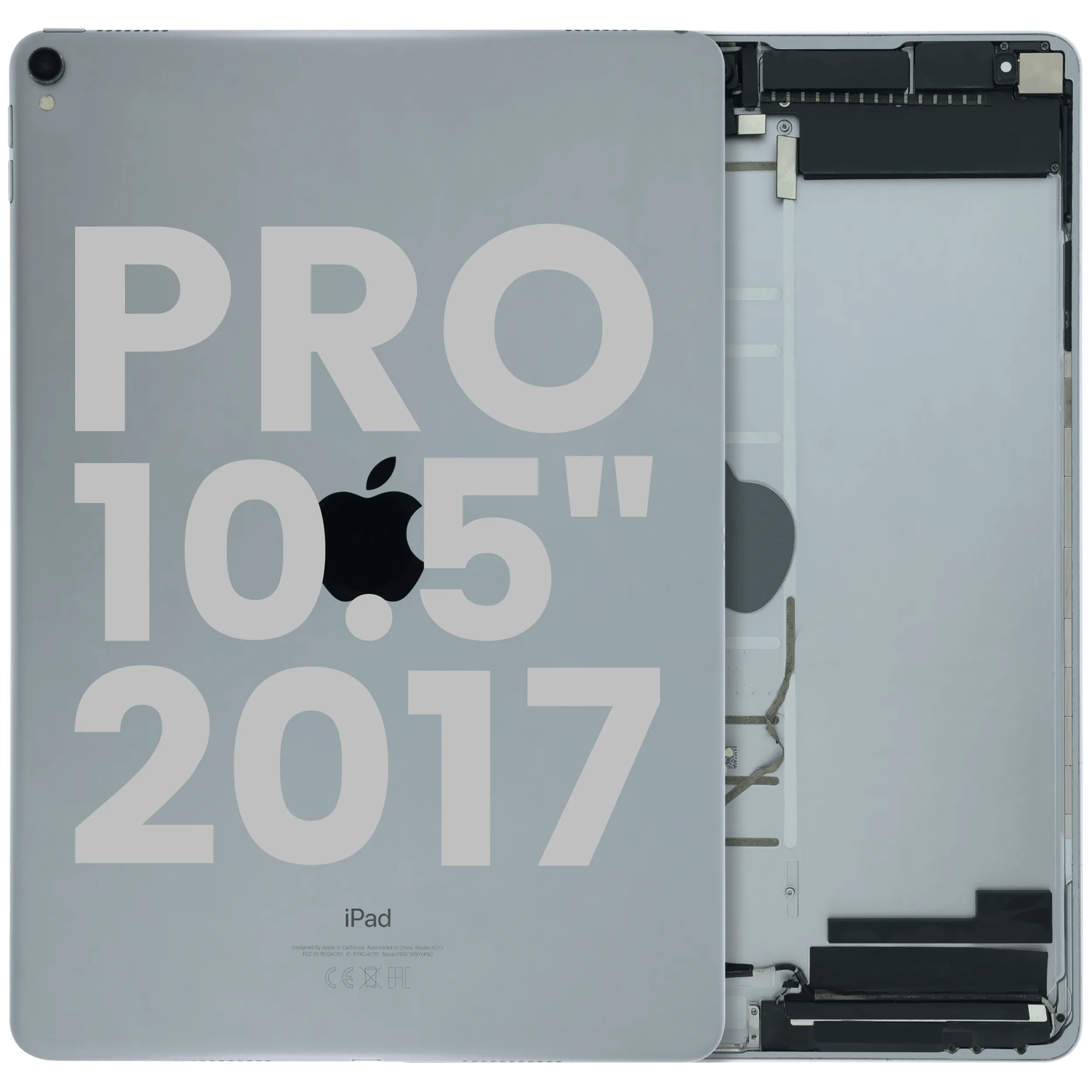 Rückgehäuse mit Kleinteilen iPad Pro 10.5 2017 Grau Original Grade B