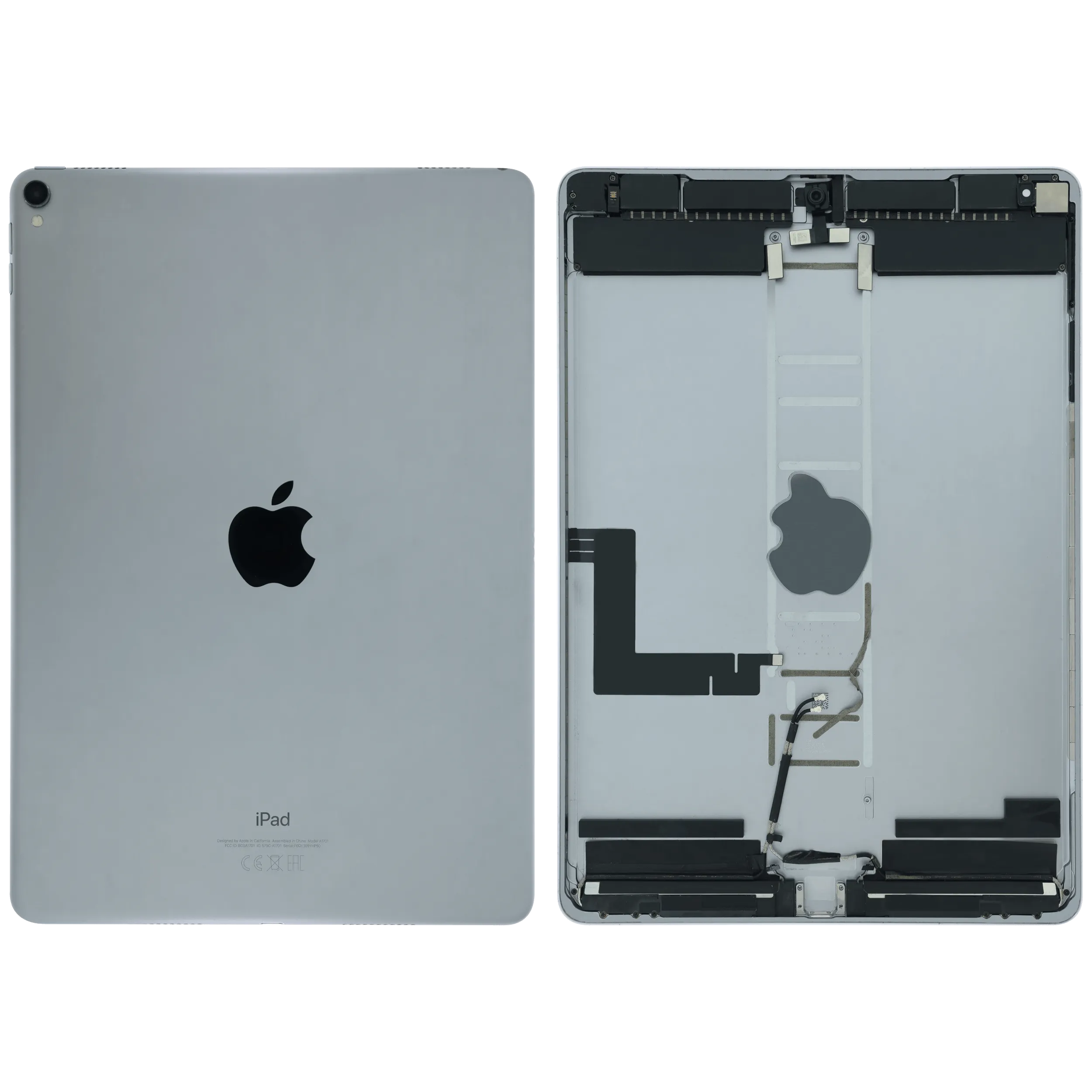 Rückgehäuse mit Kleinteilen iPad Pro 10.5 2017 Grau Original Grade B – Bild 2
