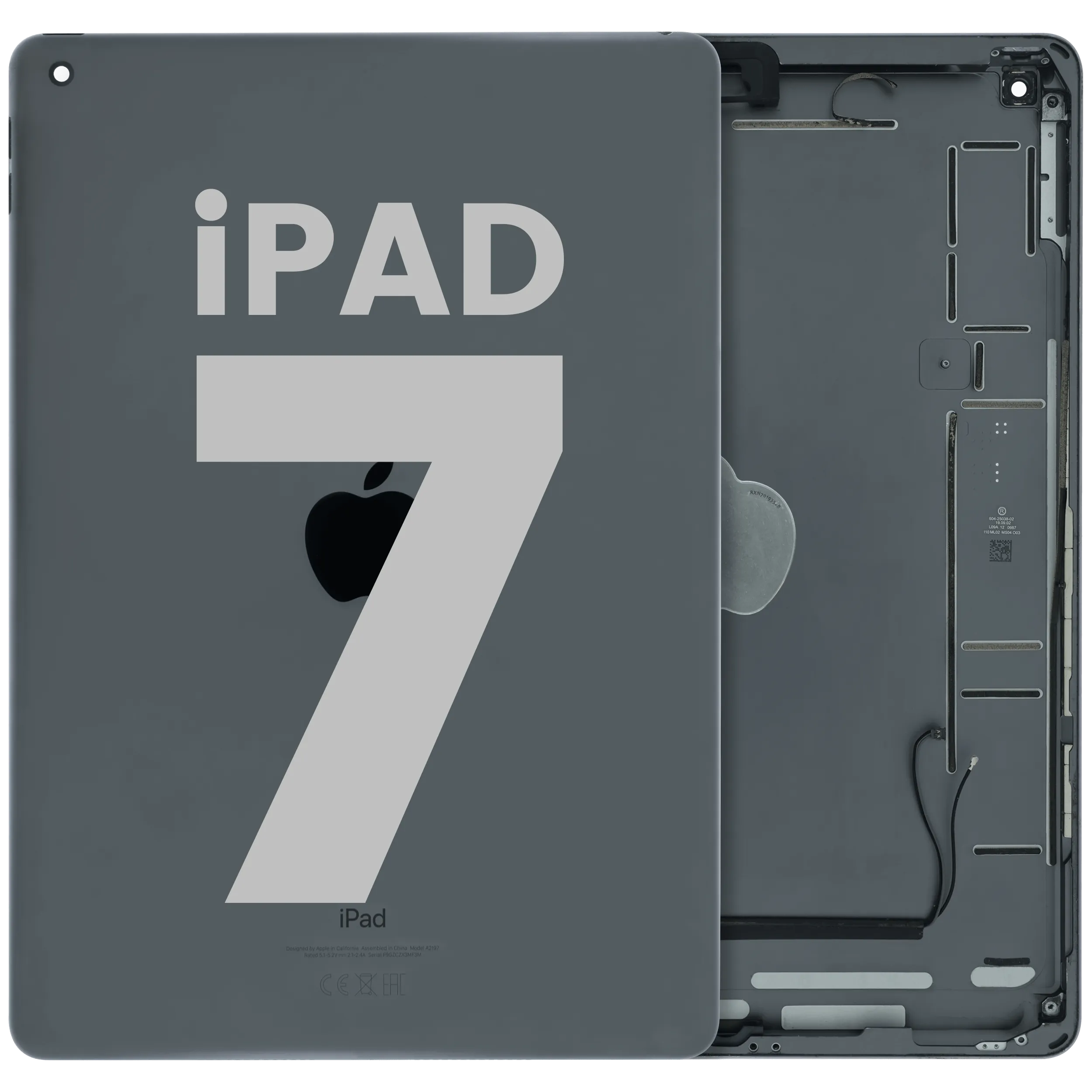 Rückgehäuse iPad 7 2019 Grau Original Grade B